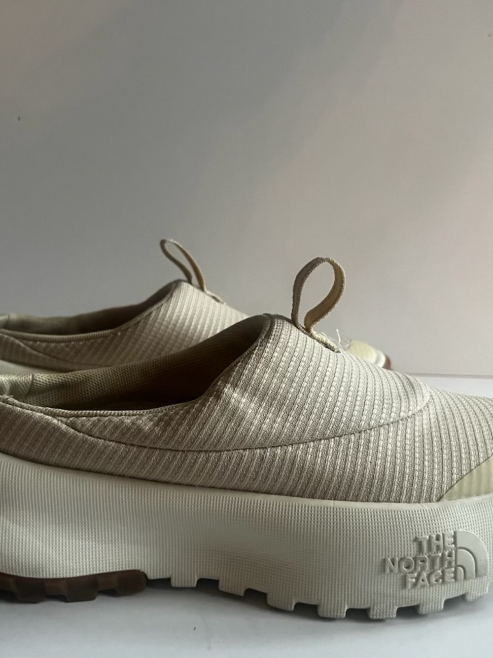 The North Face Women’s Slip-On Platform Sneakers in Ivory Cream